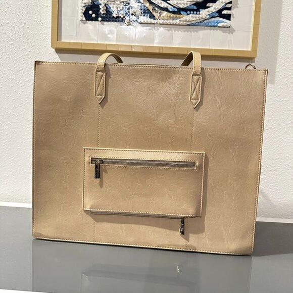 BEIS Large Work Tote in Beige - Picture 4 of 10
